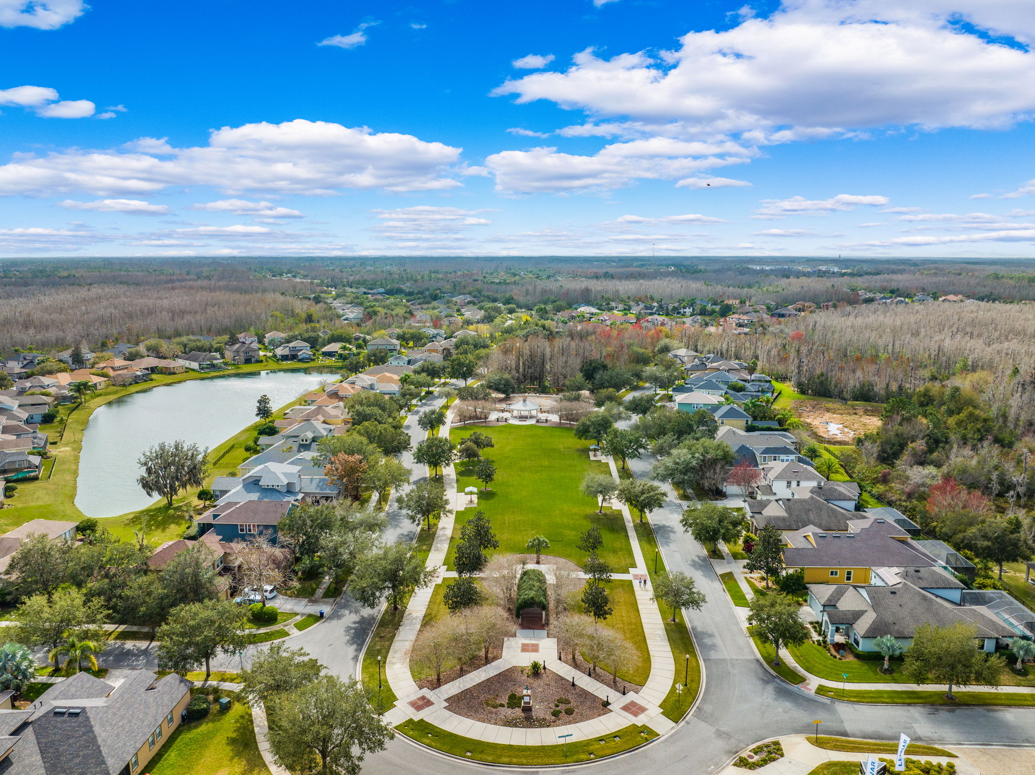 Aerial view of Connerton neighborhood